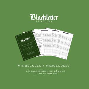 Blackletter Textura Calligraphy Workbook for 3.8mm pen | Abhay Calligraphy