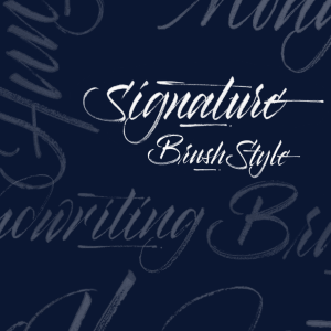 Signature - 'A Brush Style' | E-workbook | Abhay Calligraphy