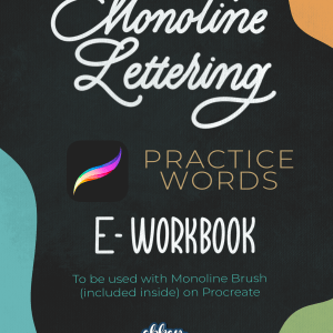 Monoline Handlettering Style | Practice Words | Cursive Style | Abhay Calligraphy
