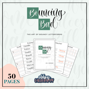 Bouncing Bad - Art of Bouncy Letterforms | E-Workbook | Abhay Calligraphy