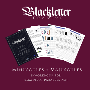 Blackletter Fraktur Beginner's E-Workbook for 6mm Pen | Abhay Calligraphy