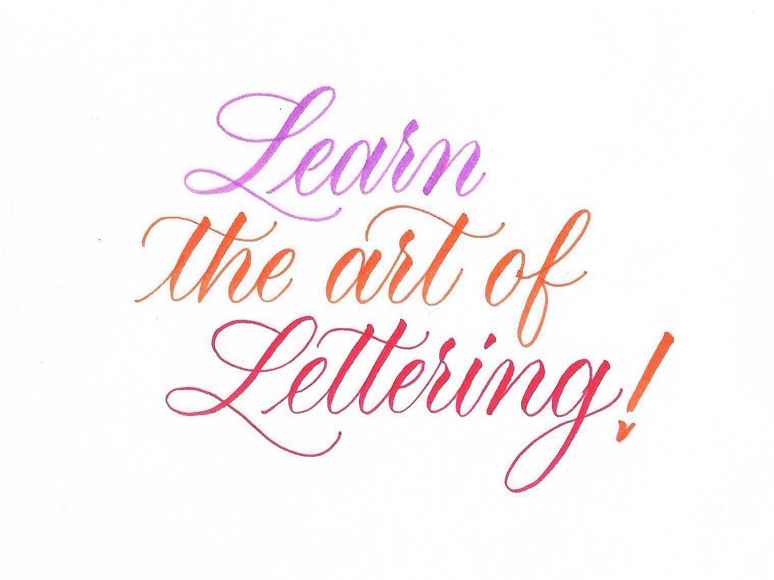 Brush Calligraphy Course